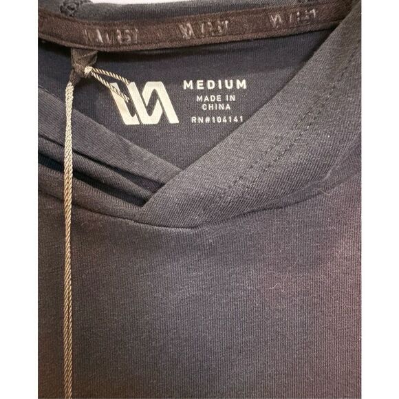 VRST - NWT - M Sz Med - Men's Essential Hoodie in Darker Ardosia (dark blue). - Picture 11 of 11